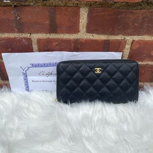 COPY - Authentic Chanel Gusset Zippy Wallet